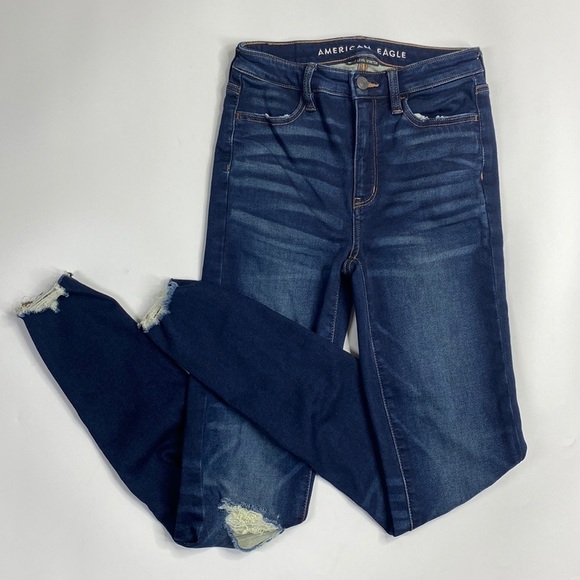 American Eagle Next Level Stretch Super Hi-Rise Jegging 0 Long - Picture 1 of 12